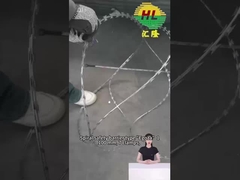 बीटीओ-16 2.8एमएम कॉइल वायर हॉटडिप गैल्वेनाइज्ड बॉर्डर ऑफ यूक्रेन कॉन्सर्टिना रेजर वायर