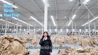 हेस्को बाधाएं मजबूत रक्षा बाढ़ सुरक्षा