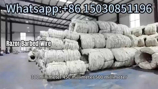 कॉन्सर्टिना रेजर कांटेदार तार सुरक्षा रेजर वायर पैकेजिंग