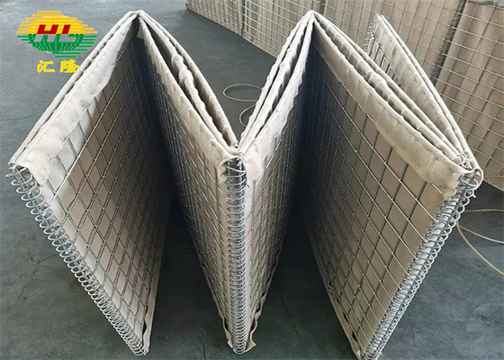 Hl1-12 Galfan Coated Hesco Defensive Barriers रोबोट वेल्डेड लंबाई 1.21m-33m