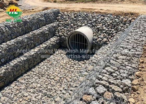 मुरोस डी गावियोनेस ट्रिपल टॉर्शन स्टॉक में गैल्वेनाइज्ड प्रोजेक्ट्स इंजीनियरिंग नियंत्रण बाढ़ संरक्षण रियोस एनवियो रैपिडो